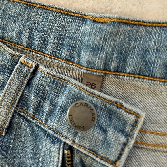 Carmar Denim Rhinestone Star Patch Mia Medium Wash Denim Jeans, 26 - Picture 4 of 9